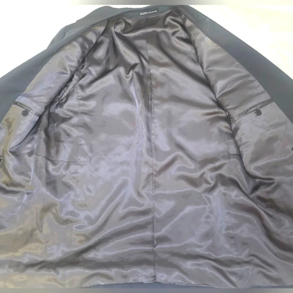 Italian Custom Made Men’s Gray Suit Jacket